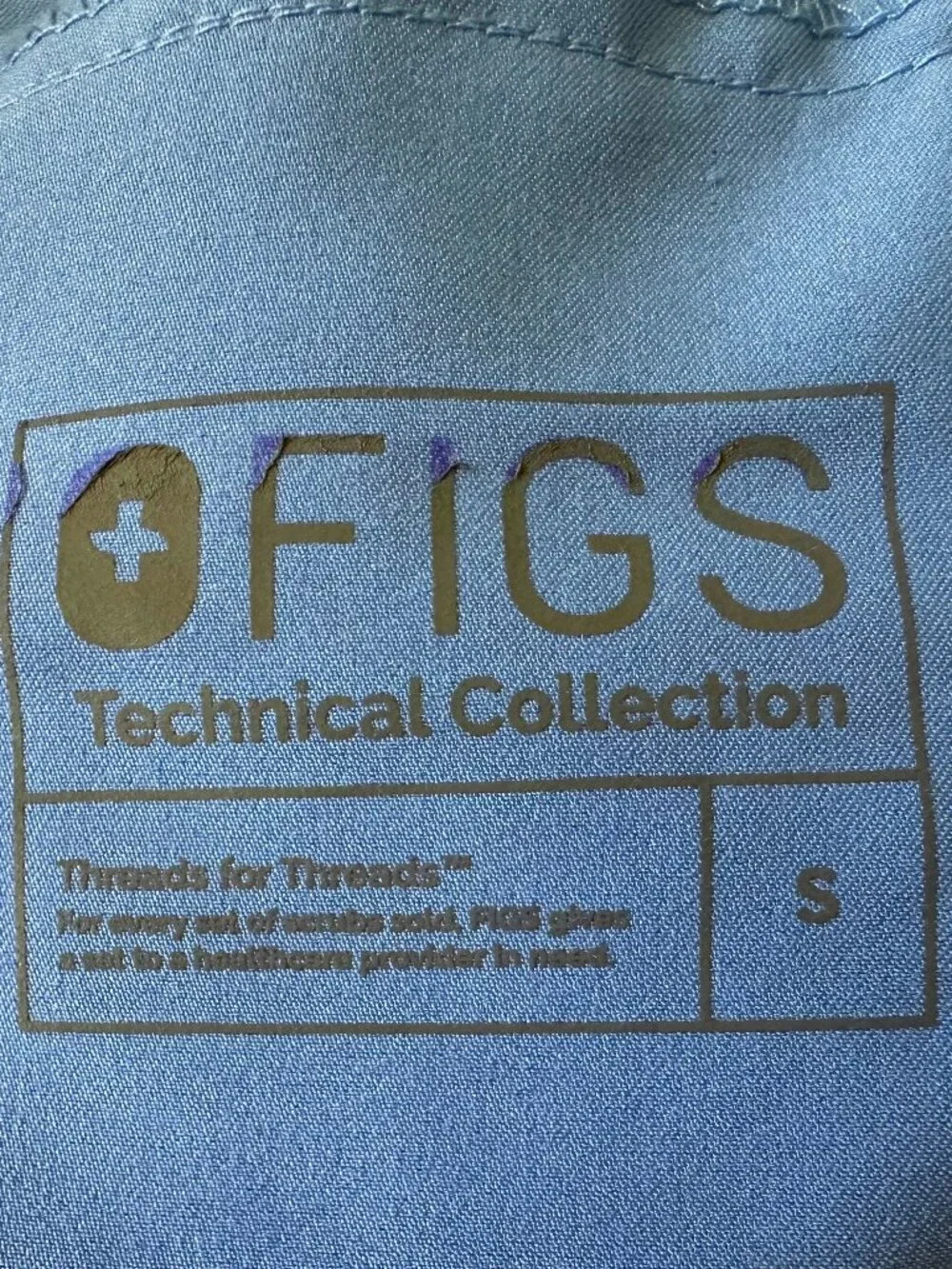 FIGS Mens Tansen Technical Collection Ceil Blue Scrub Joggers Small